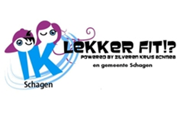 Logo Lekker Fit door Gemeente Schagen en Zilveren Kruis Achmea.